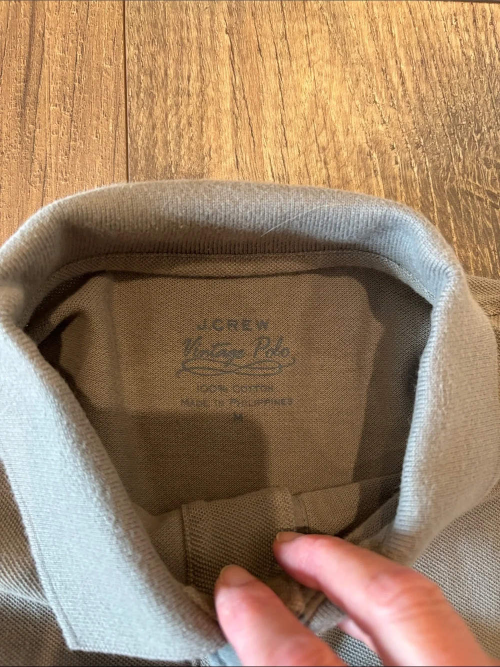 J.Crew Men's Classic Gray Vintage Polo